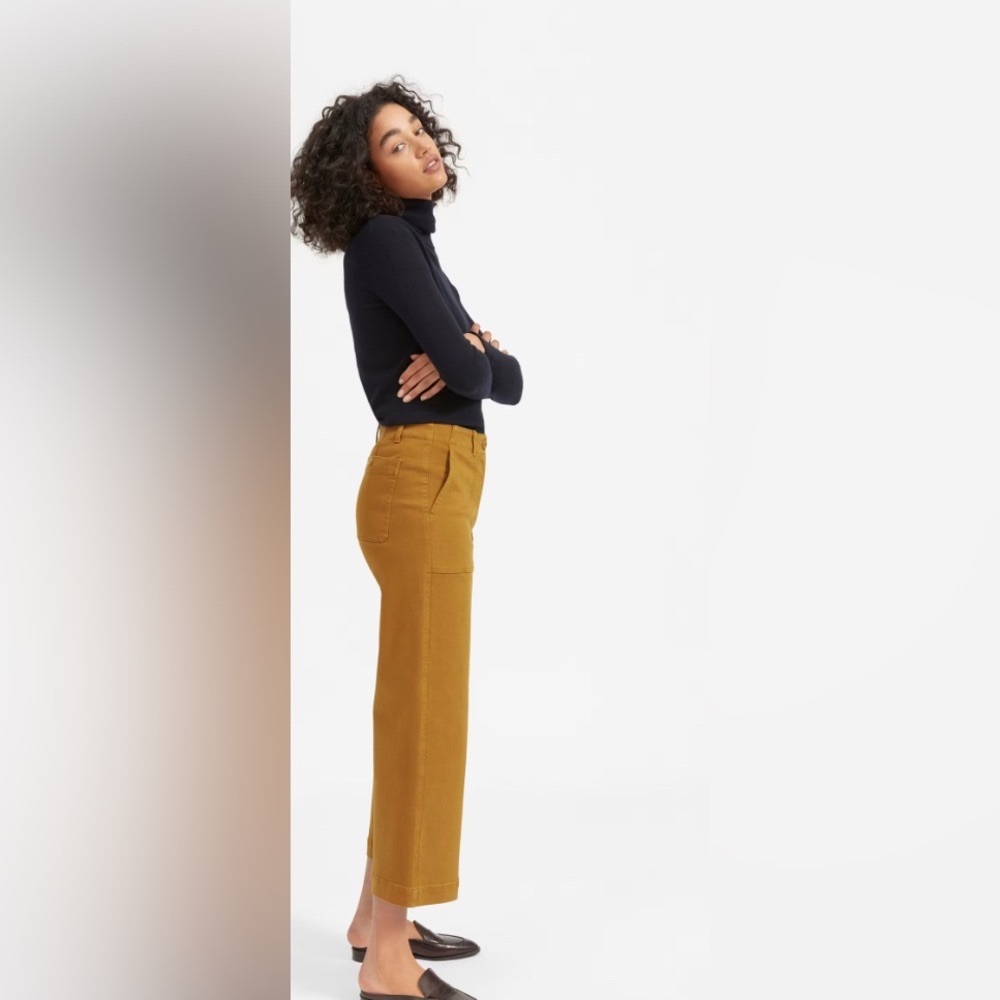 Everlane Wide Leg Crop Utility Pants